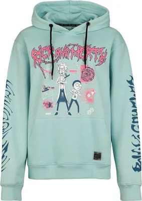 Produktbild von Rick And Morty Kapuzenpullover Herren Rick and Morty Portal mint M