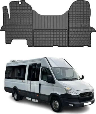 Image de Tapis de Sol pour Iveco Daily 2006-2014 Caoutchouc Noir