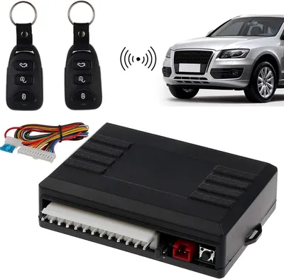 Productafbeelding van Universele Keyless Entry - Afstandsbediening Auto - Auto Beveiligen - Met 2 Zenders - 60-80 Meter Bereik - Zwart