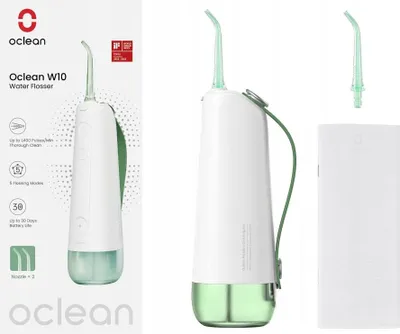 Produktbild von Oclean Irrigator W10 Grün Timer 1400 Puls/Min, 5 Modi 30 Tage Wiederaufladbare Batterie