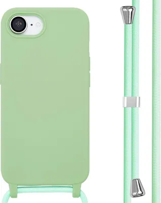 Immagine prodotto di Custodia in silicone imoshion con cinturino iPhone 16e - Verde