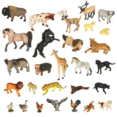 Produktbild von Tierfiguren im Zoo Satz von 28 el.