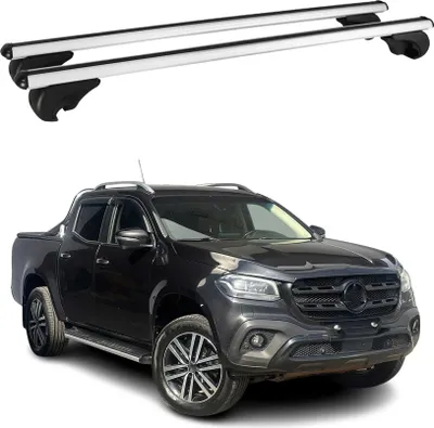 Image de Barres de toit Transversales pour Mercedes Classe X 470 2017-2020 Alu Argent