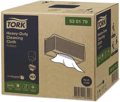 Obrázek produktu pro Tork - Čištění tkanin heavy -duty W4 White 530179 | Krabička po 4 kusech