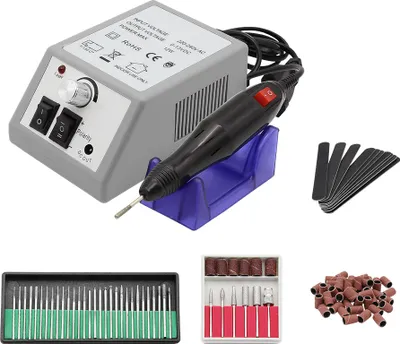 Produktbild von Yakimz Nagelfräser Schleifgerät set Nailart Nagelschleifer Maniküre & Pediküre Set Nagelfräser Grau