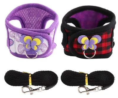 Imagen del producto de Solidchoice - Juego de 2 arneses y correas para pequeños animales