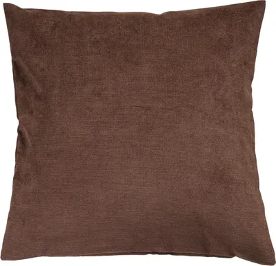 Produktbild von Kissenhülle - 50 x 50 cm - Mocca - Microvelours - mit Reißverschluss - meliert