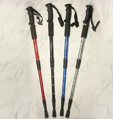 Produktbild von Trekkingstöcke Nordic Walking Teleskop Aluminium Schwarz