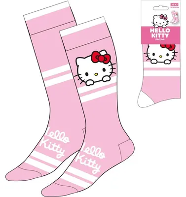 Immagine prodotto di Skarpetki Sanrio Hello Kitty w paski, rozmiar 36-43, wysokiej jakości