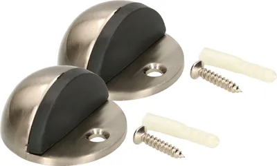 Obrázok produktu pre KOTARBAU® Sada 2 podlahových zarážok pre dverové zarážky 45x25 mm Satin