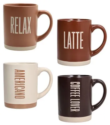Image de Lot de 4 tasses à café (450 ml, multicolores)