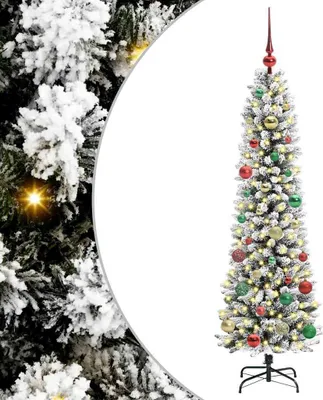 Immagine prodotto di vidaXL Albero di Natale artificiale con 150 LED con supporto bianco 150 cm