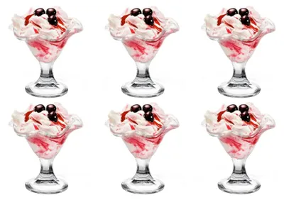 Produktbild von Bormioli Rocco IJscoupes - Sorbetglazen - Primavera - 240 ml - 6 Stäbchen