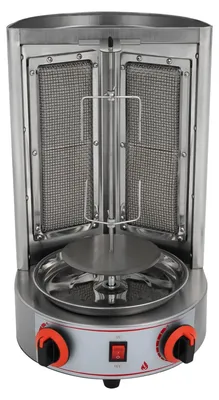 Image de Rôtissoire - Barbecue vertical - Grill à gaz - Grill avec moteur - Acier inoxydable 201 - Rotation automatique à 360°