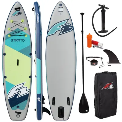 Obrázek produktu pro F2 SUP Board Strato 12'2" (372 cm) Green nafukovací - Turistické pádlo pro začátečníky a pokročilé - kompletní sada