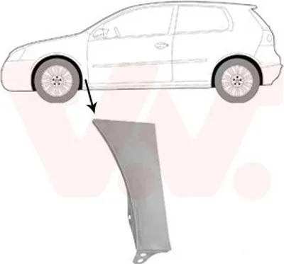 Produktbild von VAN WEZEL 5894155 Kotflügel Vorne Links Unten für VW Golf V Schrägheck (1K1)