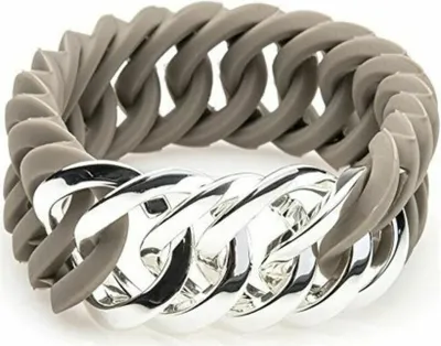 Produktbild von The Rubz 100462 Ladies Bracelet Zirkel Small Stainless Steel Silver Gray 17 Cm