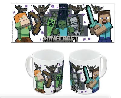 Imagen del producto de Minecraft – Modo Supervivencia – Taza de cerámica de 11 oz