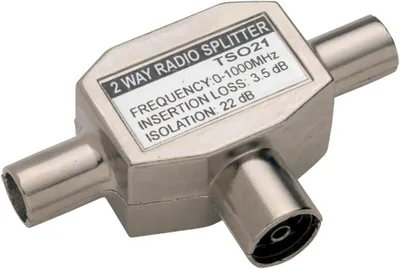 Imagen del producto de Conector coaxial , de 20 mm, para conexión de antenas