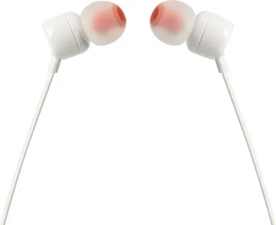 Obrázok produktu pre Slúchadlá do uší JBL T110, mikrofón, náhlavná súprava, farba: biela