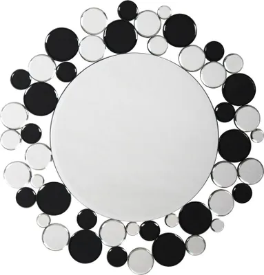 Produktbild von Wandspiegel Bubble 1900 Silber / Schwarz