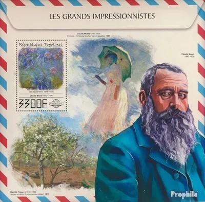 Produktbild von Briefmarken Togo 2017 Mi Block 1496 (kompl. Ausgabe) postfrisch Große Impressionisten