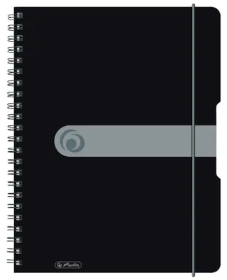 Productafbeelding van Spiraalnotitieboek A4 to go, 80 vellen, zwart, houtvrij papier