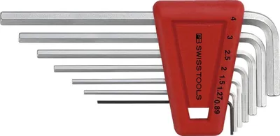 Produktbild von Swiss Tools Winkelschraubendreher- Satz im Kunststoffhalter 7-teilig 0,89-4mm