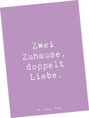 Produktbild von Mr. & Mrs. Panda Grußkarte Spruch Trennung von den Eltern - Lavendeltraum - Geschenk, Trost, Stärke, Postkarten, Neuanfang, Zuversicht, Postkarte, Ansichtskarten, Kraft