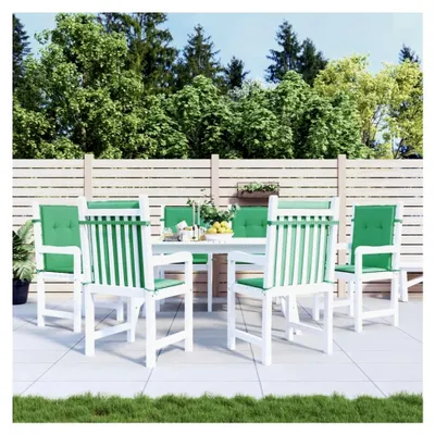 Produktbild von Gartenstuhlauflagen für Niedriglehner 6 Stück Grün 100x50x3 cm