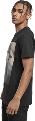 Produktbild von Mister Tee Herren Tupac Cracked Background Tee T-Shirt, Black, XL