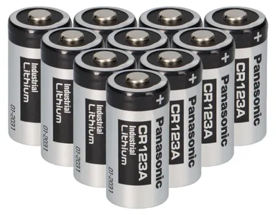 Image de 10x Panasonic 3V CR123A DL123A Batterien CR17345 Ultra Lithium Foto Bulk