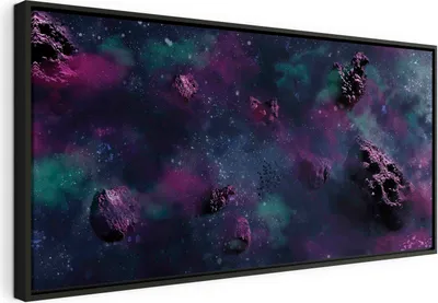 Produktbild von Italienischer Leinwand Leinwandbild - Endless Space (1 Part) Wide 100x50 cm Abstrakt n-C-0341-b-a