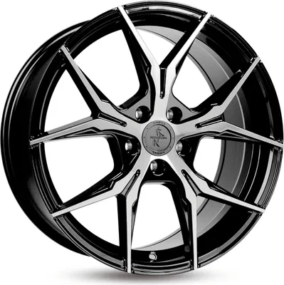 Produktbild von 18 Zoll KESKIN KT19 5x112 ET45 Alufelgen BLACK FRONT POLISH