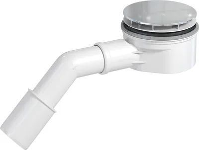 Produktbild von PREVEX Showerloc flache Ablaufgarnitur mit Siphon für Duschkabinen 90 mm aus recyceltem Kunststoff