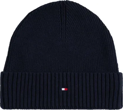 Zdjęcie produktu dla Tommy Hilfiger Th Flag Pima Bawełna Bean Niebieski