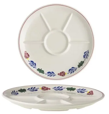 Productafbeelding van Boerenbont Fondue Gourmet bord 23cm set van 2 stuks