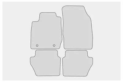 Produktbild von Premium Fußmatten passend für Ford Fiesta '09 Bj. 2008-2012, Naht:Blau
