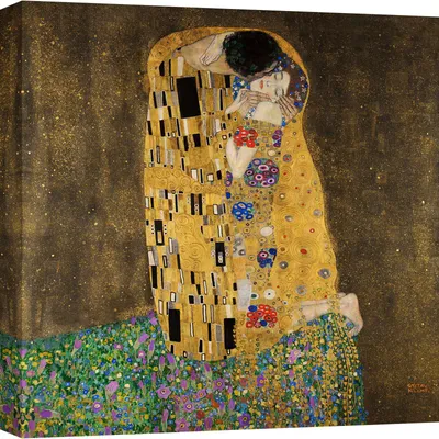 Produktbild von Leinwandbild – Gustav Klimt – Der Kuss – 70X70 cm