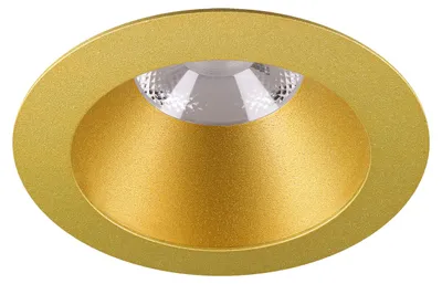 Immagine prodotto di Faretti LED LedsC4, 19,8W, dimmerabili tramite DALI-2/pulsante, luce calda 2700K, 1530 lumen, alluminio dorato, grado di protezione IP20/IP54, adatti per illuminazione interna ed esterna, design elegante ed efficiente