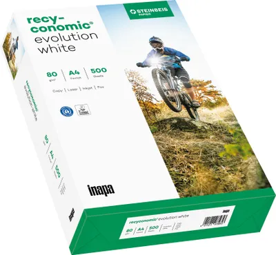 Obrázek produktu pro Inapa Recyconomic Evolution Bílý papír do tiskárny A4 80 g (500 listů)
