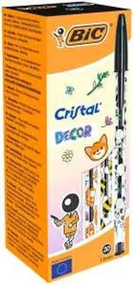 Zdjęcie produktu dla Długopis Cristal Decor (20 szt.) Czarny