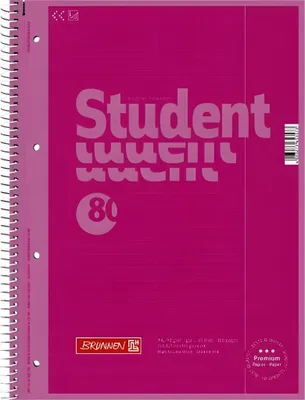 Produktbild von BRUNNEN Collegeblock A4 pink Lineatur 26 1067926126