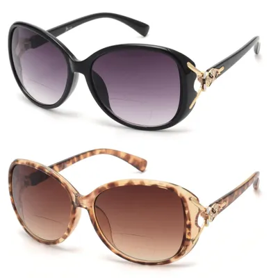 Produktbild von Solidchoice – Klassische Sonnenbrille mit Lesestärke für Damen – UV-Schutz