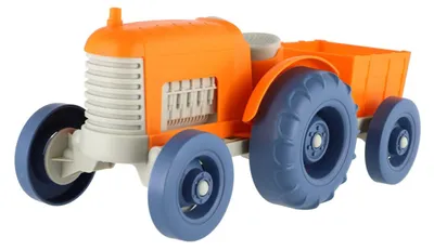 Produktbild von Traktor mit Anhänger aus Kunststoff, 31 cm, mit Freilauf