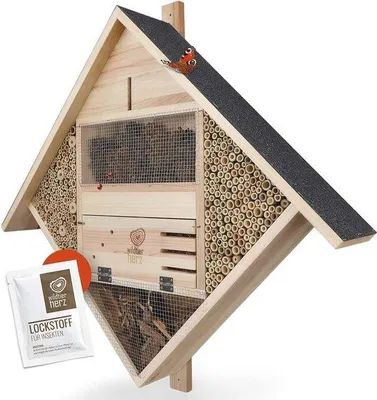 Immagine prodotto di Hotel per insetti XXL - Casetta ecologica per api, farfalle e altri insetti utili