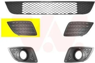 Produktbild von VAN WEZEL Lüftungsgitter Grill Stoßfänger für FORD Fiesta Mk5 Schrägheck (JH1, JD1, JH3, JD3) ohne Loch/Löcher für Nebellampen