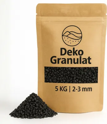 Produktbild von Deko-Granulat 5 KG schwarz Ø 2-3 mm Vasen Glas-Füllung Streudeko