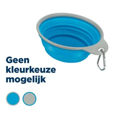Zdjęcie produktu dla Trixie Miska na żywność Pojemnik do picia Podróżna obręcz silikonowa Assorti