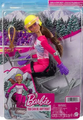 Obrázek produktu pro Mattel - Barbie You Can Be Anything Para Alpine Skier Brunette Doll